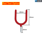Storage Red All Purpose Hooks – Heavy Duty Red Plastic Coated Steel Hooks for Garage, Shed, Tools & Home Storage