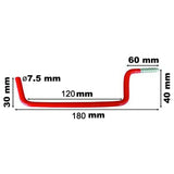 Ladder Hook 245mm – Heavy Duty Red PVC Coated Steel Wall Hook for Ladders, Tools & Garage Storage