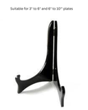 Black Plastic Plate Display Stand