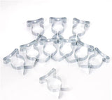 Tool Spring Terry Clips – Bright Zinc Plated Heavy Duty Handle Holder for Tools, Brooms, Mops & Garden Equipment