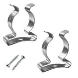 Tool Spring Terry Clips – Bright Zinc Plated Heavy Duty Handle Holder for Tools, Brooms, Mops & Garden Equipment