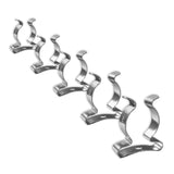 Tool Spring Terry Clips – Bright Zinc Plated Heavy Duty Handle Holder for Tools, Brooms, Mops & Garden Equipment