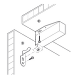 Loft Touch Push Latch Catch – Push to Open Cupboard Door Hatch Auto Latch for Cabinet, Wardrobe & Loft Hatch