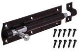 Steel Tower Bolt – Black Powder-Coated Heavy Duty Door Bolt – Sizes 3" to 12" (75mm–300mm)
