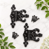 Gothic Hinges – Decorative Wrought Iron Door and Cabinet Hinges (89mm)