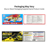 Pack of 5 Hoy Hoy Trap A Roach – Non-Toxic Cockroach Monitoring Traps with Food Attractant – Disposable Sticky Glue Traps for Kitchen, Restaurant and Home Use