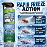 Kill Insect Freeze Spray INSTANT KILL Natural Non-Toxic for All Insects(Spiders, Bed bugs, Ants, Flies, Beetles, wasps, Hornets, Silverfish, Cockroaches, Cloth Moth, Carpet Moth)  Organ-X