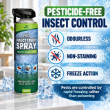 Kill Insect Freeze Spray INSTANT KILL Natural Non-Toxic for All Insects(Spiders, Bed bugs, Ants, Flies, Beetles, wasps, Hornets, Silverfish, Cockroaches, Cloth Moth, Carpet Moth)  Organ-X