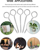 Vine Eyes – 50mm, 75mm, 100mm Screw-In Hooks for Wire, Fencing, Garden Trellis & Wall Fixings