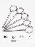 Vine Eyes – 50mm, 75mm, 100mm Screw-In Hooks for Wire, Fencing, Garden Trellis & Wall Fixings