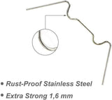 GREENHOUSE SPARE PARTS STAINLESS STEEL W CLIPS GLASS CLIPS