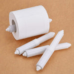 Toilet Roll Spindle White or Black Spring Loaded Tissue Paper Loo Holder Roller - Sisi UK Ltd