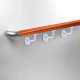 63mm Wall-Mounted Handrail Bracket – Stair Bannister Support for Wooden or Metal Rail – Heavy Duty Zinc, White, Grey, Black Finish
