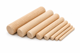 Wooden Dowel Pins Fluted Timber Dowels – Wood Joining Pegs for Furniture, Cabinet Making & DIY Woodworking – Multiple Sizes