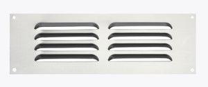 Satin Aluminium Louvre Air Vent Cover – Adjustable Ventilation Grille with Flyscreen – Sizes 9"x3", 9"x6", 9"x9"