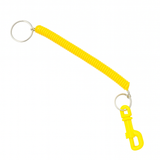 Spiral Key Chain – Retractable Coil Spring Keyring with Clip & Split Ring – Stretchy Wrist Key Holder for Keys, ID Cards & Outdoor Use