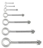 Heavy Duty BZP Eye Bolts – Bright Zinc Plated Steel – Sizes M6, M8, M10 (100mm–250mm)