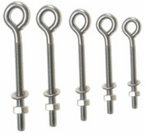 Heavy Duty BZP Eye Bolts – Bright Zinc Plated Steel – Sizes M6, M8, M10 (100mm–250mm)