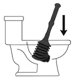 Toilet Plunger with Strong Suction – Unblock Clogged Toilets Fast