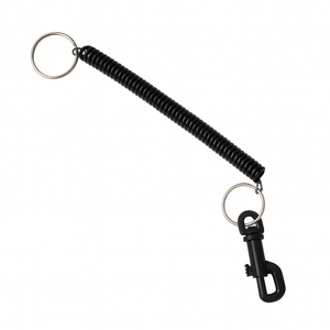 Spiral Key Chain – Retractable Coil Spring Keyring with Clip & Split Ring – Stretchy Wrist Key Holder for Keys, ID Cards & Outdoor Use