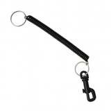 Spiral Key Chain – Retractable Coil Spring Keyring with Clip & Split Ring – Stretchy Wrist Key Holder for Keys, ID Cards & Outdoor Use