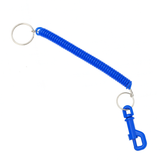 Spiral Key Chain – Retractable Coil Spring Keyring with Clip & Split Ring – Stretchy Wrist Key Holder for Keys, ID Cards & Outdoor Use