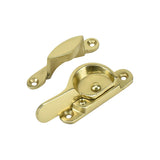 Fitch Fastener – Brass & Polished Chrome Plated – Secure Sash Window Lock Catch – Traditional Diecast Design