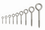 Stainless Steel Screw Eyes – 20mm to 150mm – Rustproof Eye Hooks for Wood, Wall Fixings, Outdoor Wire & Hanging Use