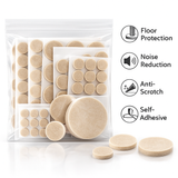 Felt Pads for Furniture – 16mm, 19mm, 25mm, 35mm, 50mm – Protect Floors & Prevent Scratches