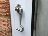 2''/50mm CHROME SILENT CABIN HOOK + SCREWS Door/Gate Lock Latch/Catch