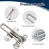 Locking Door Chain – Chrome or Electro Brass – Security Door Chain with Slide Lock for Wooden Internal & External Doors