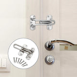 Locking Door Chain – Chrome or Electro Brass – Security Door Chain with Slide Lock for Wooden Internal & External Doors