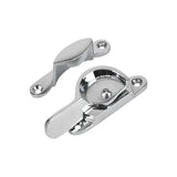 Fitch Fastener – Brass & Polished Chrome Plated – Secure Sash Window Lock Catch – Traditional Diecast Design