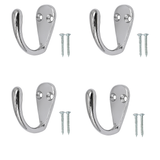 Single Robe Hook – Wall Mounted Coat Towel Hook for Bathroom & Bedroom – CP, EB, Satin, Matt Black Finish