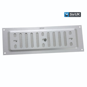 Aluminium Adjustable Air Vent – Silver Metal Hit & Miss Ventilation Cover for Openings 9"x3", 9"x6", 9"x9" – Double Brick Wall & Indoor Use