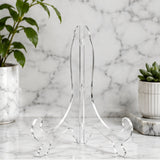 Clear Plastic Plate Display Stand – High Quality Holder - Plates, Dishes & Collectibles