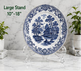 Clear Plastic Plate Display Stand – High Quality Holder - Plates, Dishes & Collectibles
