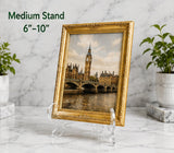 Clear Plastic Plate Display Stand – High Quality Holder - Plates, Dishes & Collectibles
