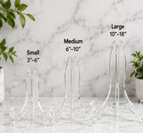 Clear Plastic Plate Display Stand – High Quality Holder - Plates, Dishes & Collectibles
