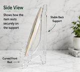 Clear Plastic Plate Display Stand – High Quality Holder - Plates, Dishes & Collectibles