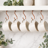 Copper Ball End S Hooks – Kitchen & Bathroom Storage Hangers for Pans, Utensils, Towels, Mugs, Rails and Racks