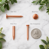 Copper Clout Nails – Heavy Duty Roofing & Wood Nails for Joinery, Upholstery & Carpentry – 30mm & 38mm