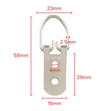 2 Hole Heavy Duty Picture Hanger Chrome/Brass