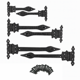 Spear Hinges Black Ironmongery – Antique Hinges - Heavy Duty Decorative Door and Gate Hinges (152mm, 225mm, 300mm)