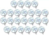 Clear Suction Hooks with Steel Hook – 19mm, 25mm, 32mm, 45mm & 50mm – Strong Window & Tile Suction Cup Hangers