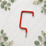 All Purpose Hooks – Deep Red Plastic Coated Steel Hooks for Garage, Shed, Tools & Home Storage