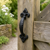 Black FLD Pull Handle – Antique Handles - Traditional Ironmongery Style – Ideal for Doors, Cabinets, and Drawers (100mm & 175mm)