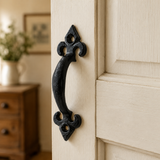 Black FLD Pull Handle – Antique Handles - Traditional Ironmongery Style – Ideal for Doors, Cabinets, and Drawers (100mm & 175mm)