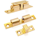 Double Ball Catch Chrome / Brass Cabinet Cupboard Door Roller Latch