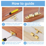 Double Ball Catch Chrome / Brass Cabinet Cupboard Door Roller Latch